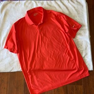Men's Coral Nike Dri-Fit Golf Polo size XL